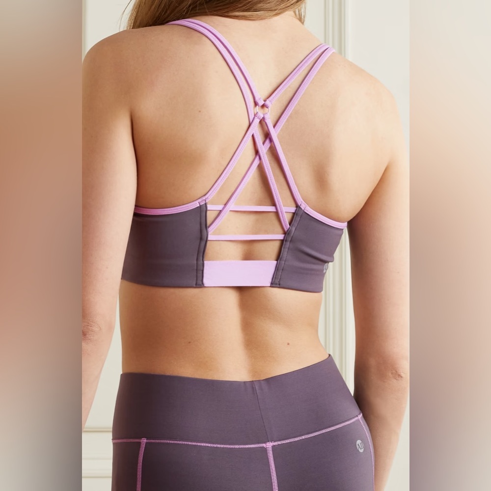All Access Bandier Dusk/Lavender XS S Strappy Chorus Bra Center Stage Legging
